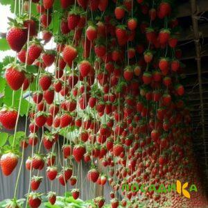 Клубника ампельная Анастасия купить по цене от 370р. в интернет-магазине «Посадика» с доставкой почтой в в Таштаголе и по всей России – [изображение №1].